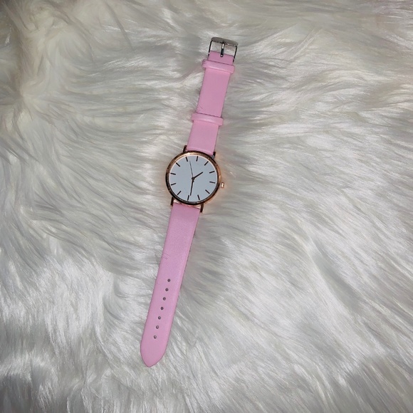 NEW Pink PU Leather Quartz Watch - Picture 4 of 6